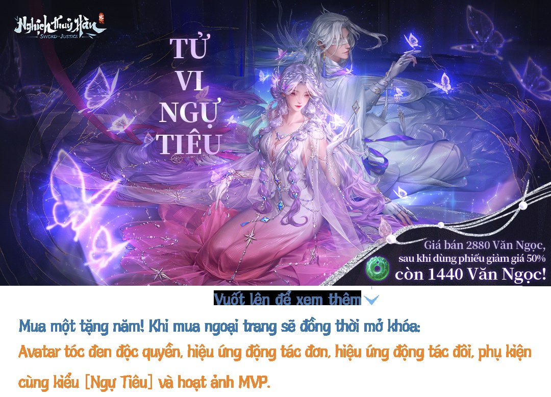 Tử Vi Ngự Tiêu - Loạt Ngoại Trang & Skin Mới Phiên Bản 1.2.4